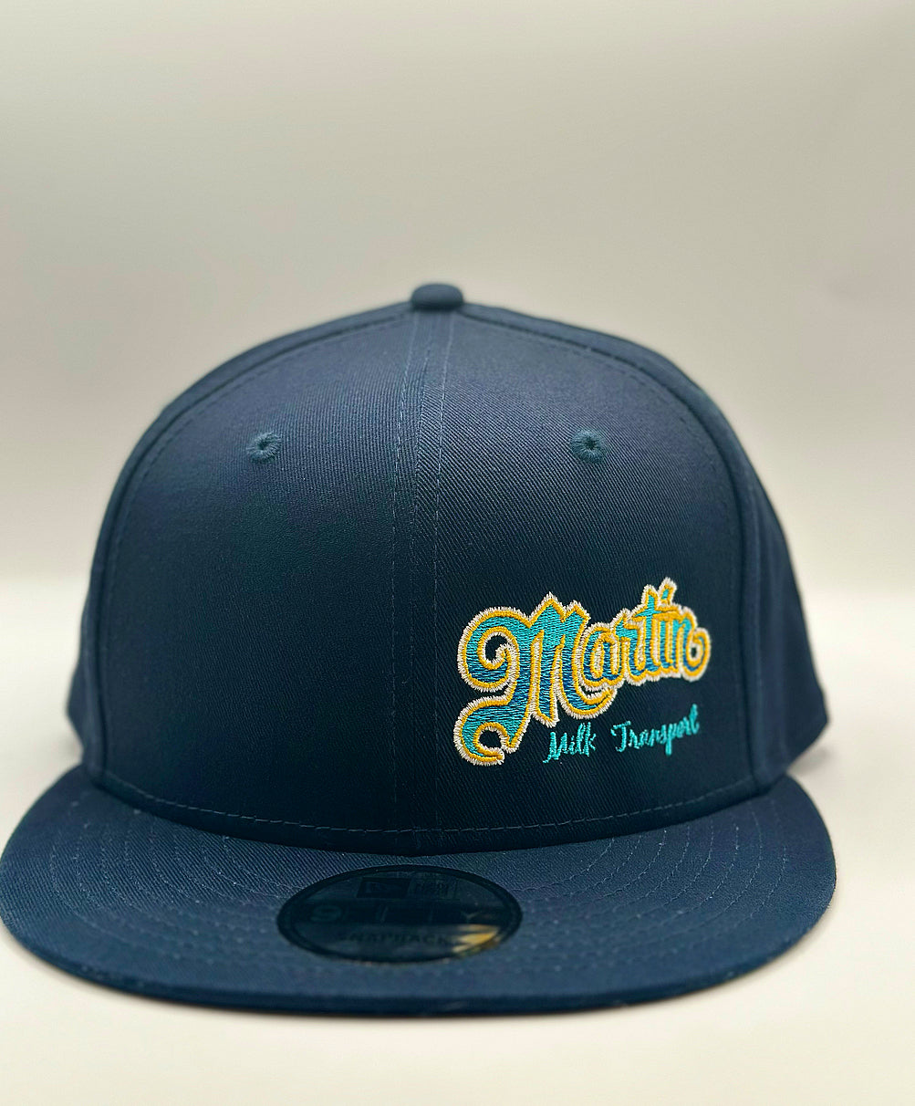 Navy blue snapback hat